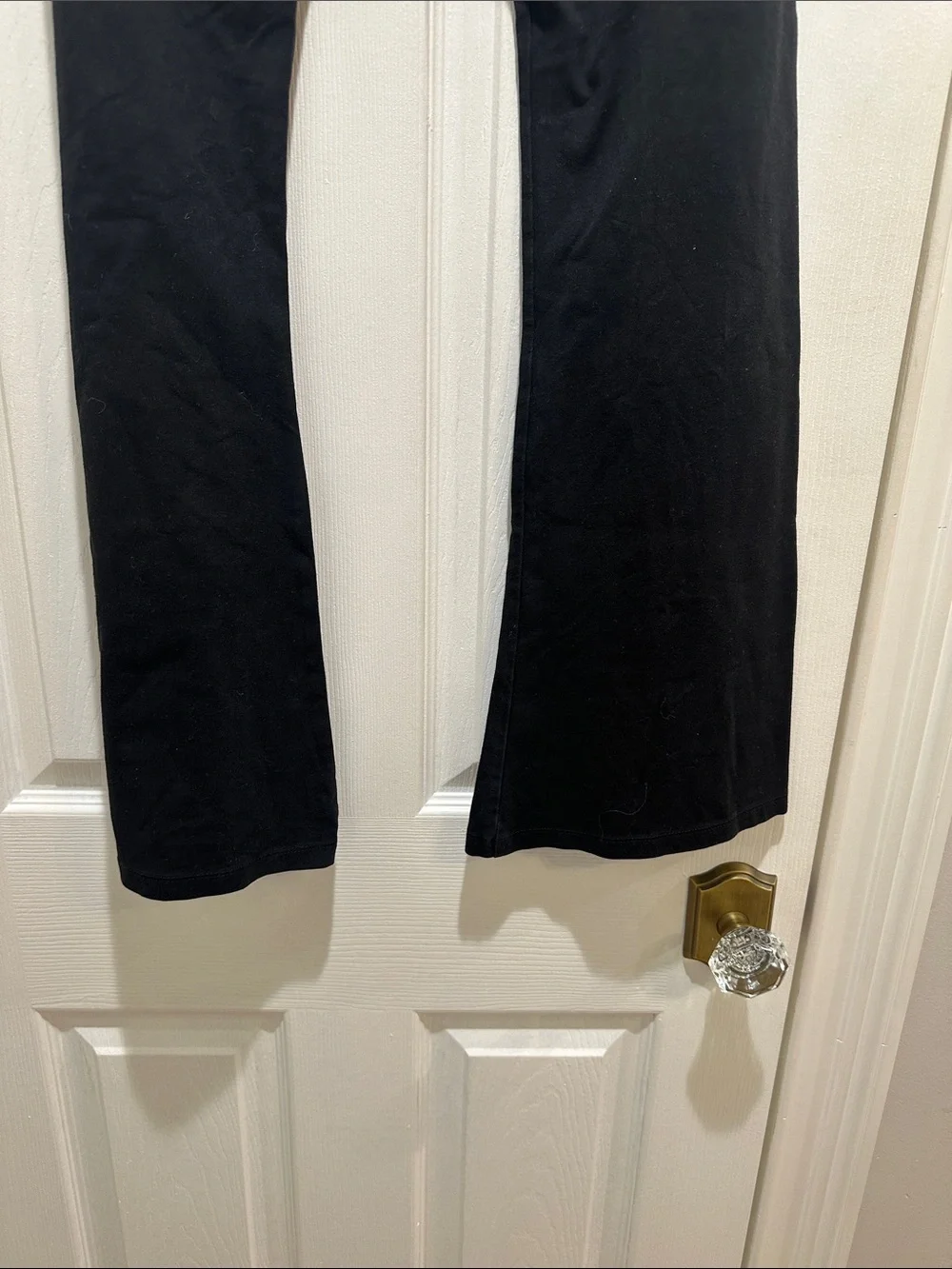 PINK Victoria's Secret Black Fold-Over Waist Yoga Pants